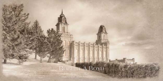 Picture of Manti Temple - Time and All Eternity (light series)