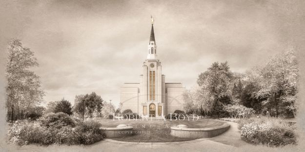 Picture of Boston Temple - Time and All Eternity (light series)
