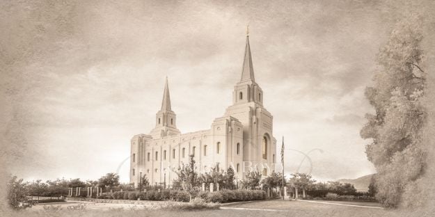 Picture of Brigham City Temple - Time and All Eternity (light series)