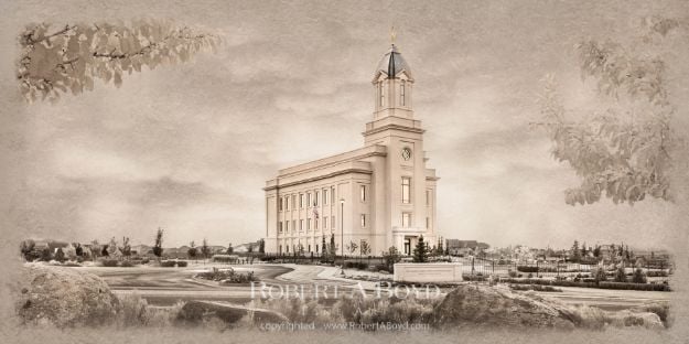 Picture of Cedar City Temple - Time and All Eternity (light series)