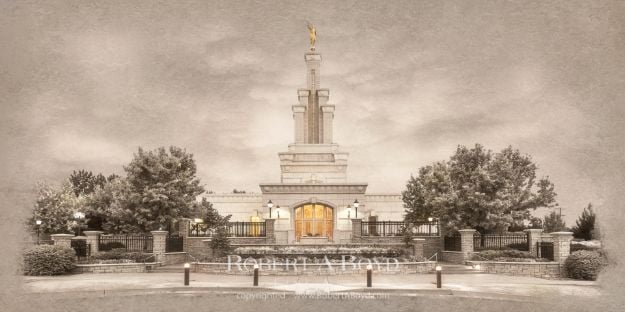 Picture of Columbia River Temple - Time and All Eternity (light series)