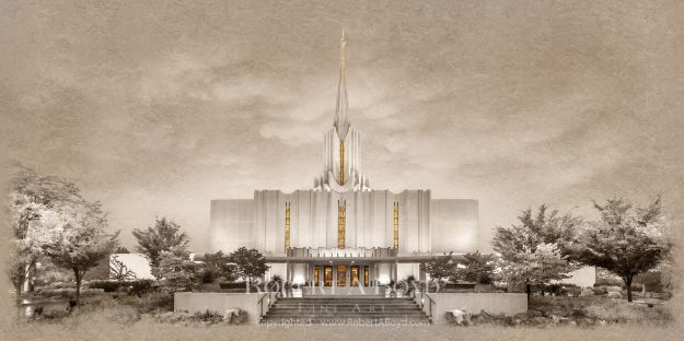Picture of Jordan River Temple - Time and All Eternity (light series)