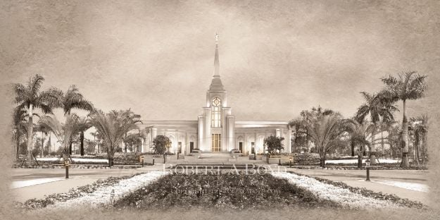 Picture of Fort Lauderdale Temple - Time and All Eternity (light series)