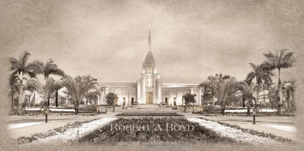 Picture of Fort Lauderdale Temple - Time and All Eternity (light series)