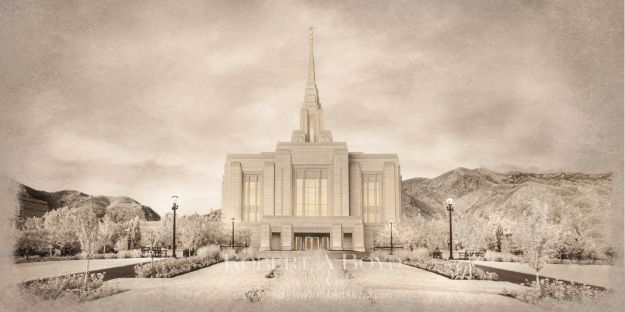 Picture of Ogden Temple - Time and All Eternity (light series)