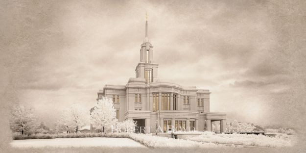 Picture of Payson Temple - Time and All Eternity (light series)