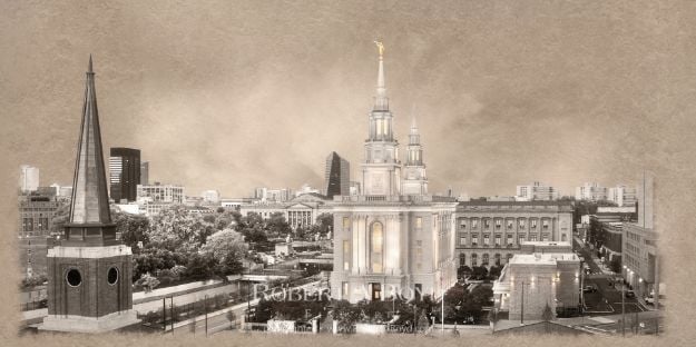 Picture of Philadelphia Temple - Time and All Eternity (light series)