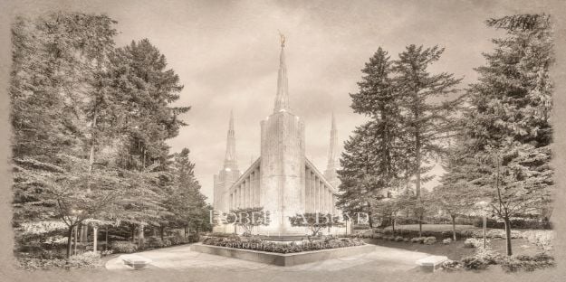 Picture of Portland Temple - Time and All Eternity (light series)