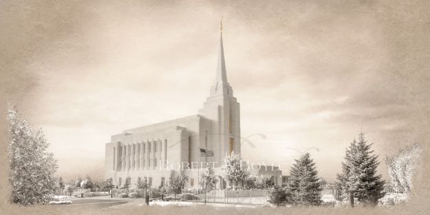 Picture of Rexburg Temple - Time and All Eternity (light series)