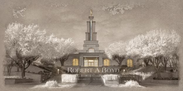 Picture of San Antonio Temple - Time and All Eternity (light series)