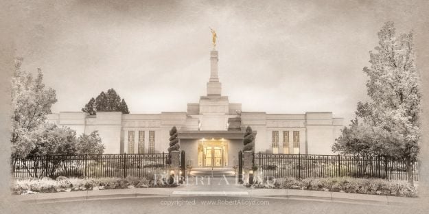 Picture of Spokane Temple - Time and All Eternity (light series)