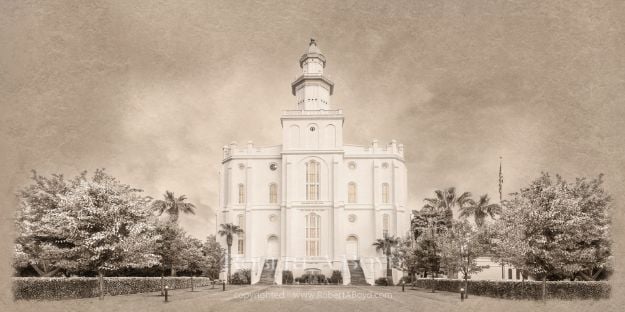 Picture of St. George Temple - Time and All Eternity (light series)