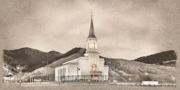 Picture of Star Valley Temple - Time and All Eternity (light series)