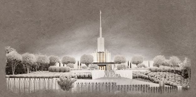 Picture of Atlanta Temple - Time and All Eternity (gray series)