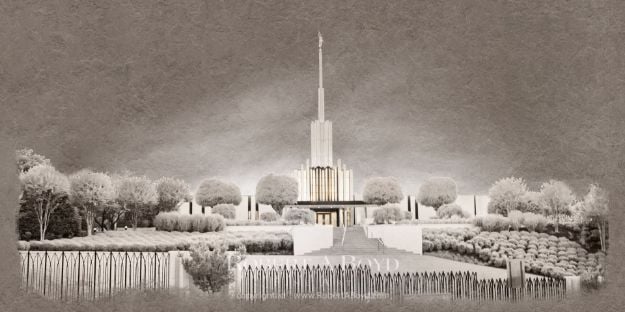 Picture of Atlanta Temple - Time and All Eternity (gray series)