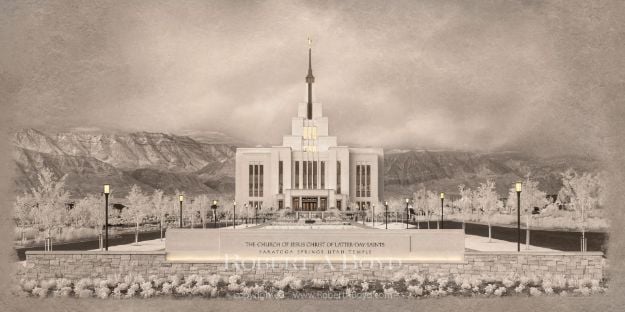 Picture of Saratoga Springs Temple - Time and All Eternity (light series) 