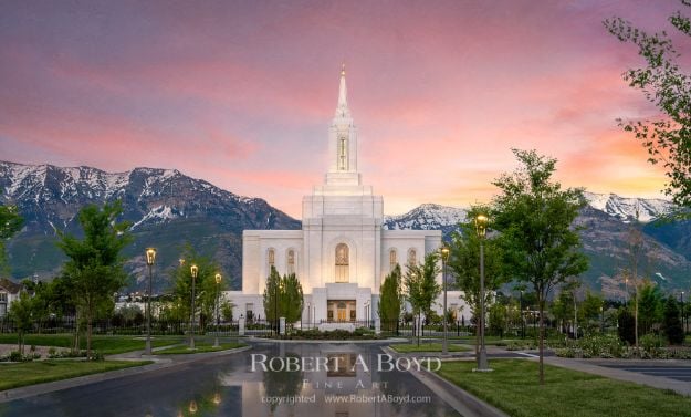 Orem Utah Temple Covenant Path