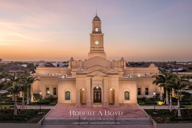 McAllen Texas Temple Sunset