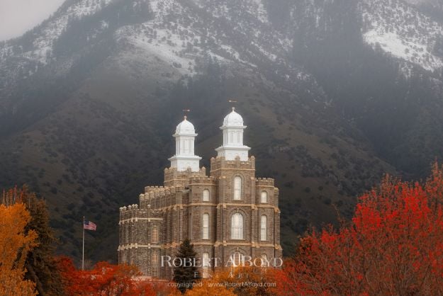 Picture of Logan Temple First Snow